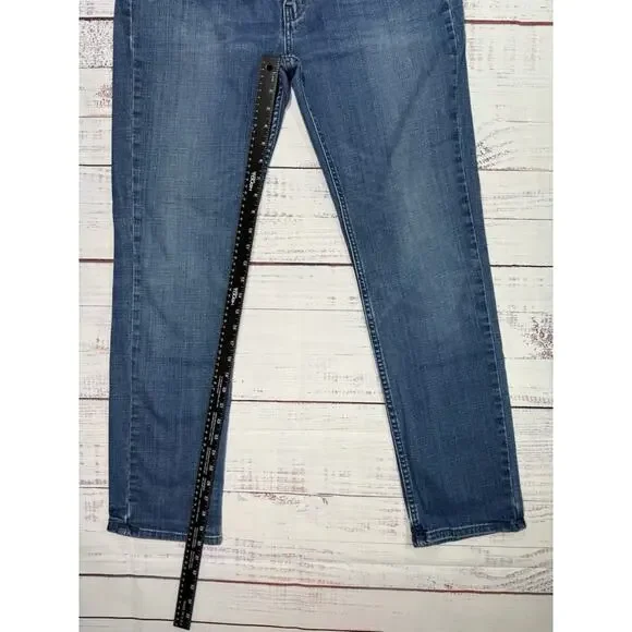 Levis 514 Jeans Mens 36x32 Medium Stone Wash Straight Leg Slim Fit Denim Casual - Picture 6 of 6